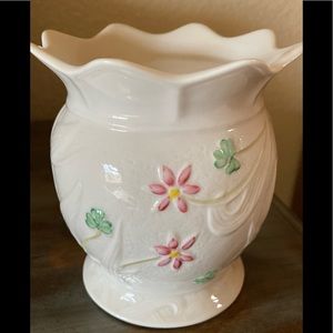 Belleek Candle Holder From Ireland